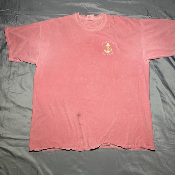 Comfort Colors Other - SIESTA KEY FL Comfort Colors Sun Faded Red Mens XXL Streetwear Fishing Outdoors